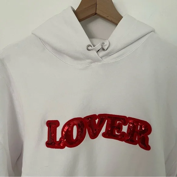 Bianca Chandon Lover Valentine’s Red Sequin Hoodie